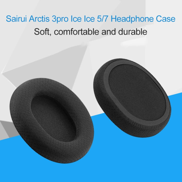 1 Paar Schutzhülle aus Lederschwamm für Steelseries Arctis 3 Pro / Ice 5 / Ice 7 Kopfhörer (Weiß), IP6D2519A, IP6D2519B, IP6D2519C, IP6D2519D, IP6D2519E, IP6D2519F