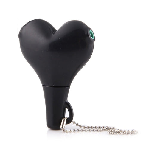 1 Male to 2 Females 3.5mm Jack Plug Multi-function Heart Shaped Earphone Audio Video Splitter Adapter with Key Chain for iPhone, iPad, iPod, Samsung, Xiaomi, HTC and Other 3.5 mm Audio Interface Electronic Digital Products