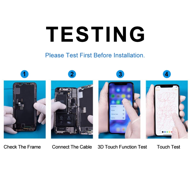 LCD Screen with Frame for iPhone 6s, 3 in 1 for i6s with Frame White, 3 in 1 for i6s with Frame Black