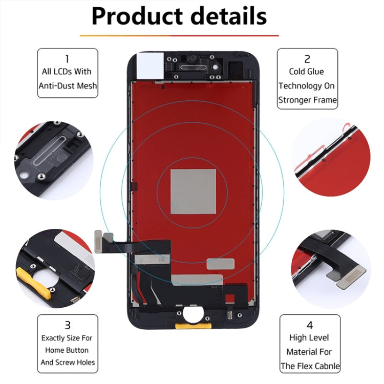 Original LCD Screen for iPhone 7, i7 Original White, i7 Original Black