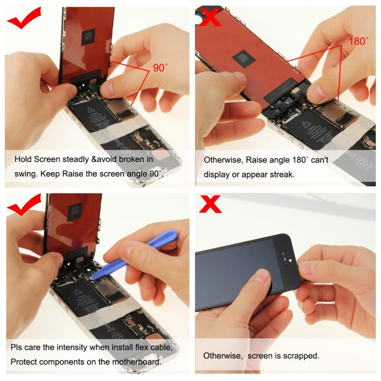 LCD Screen include Front Camera for iPhone 7, i7 Black with Camera, i7 White with Camera