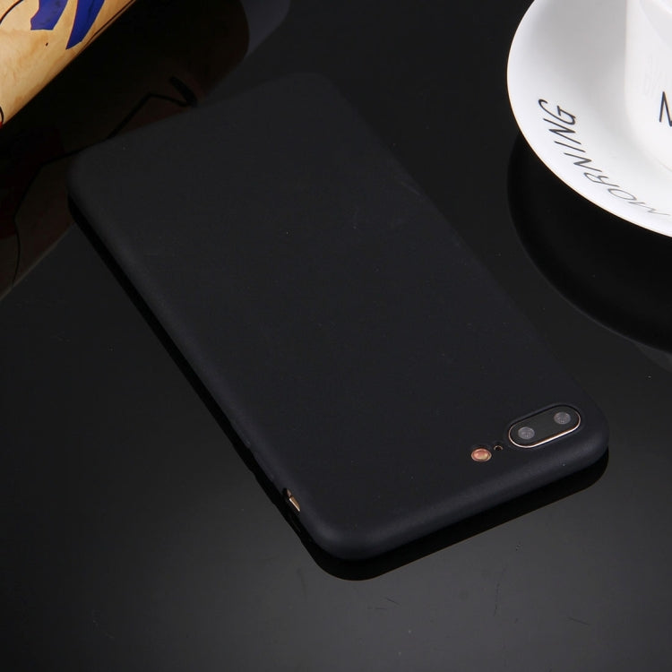 Für iPhone 8 Plus & 7 Plus – Einfarbige TPU-Schutzhülle ohne rundes Loch