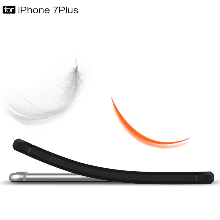 Schutzhülle für iPhone 7 Plus, gebürstete Textur, Faser-TPU, robustes Armor-Case, für iPhone 7 Plus
