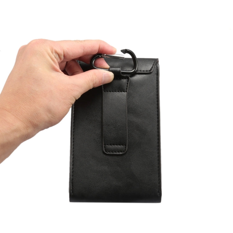 6.3 inch and Below Universal Crazy Horse Texture 3 Pouches Vertical Flip Leather Case with Belt Hole & Climbing Buckle for Galaxy Note 8, Sony, Huawei, Meizu, Lenovo, ASUS, Cubot, Oneplus, Oukitel, Xiaomi, DOOGEE, Vkworld, and other Smartphones