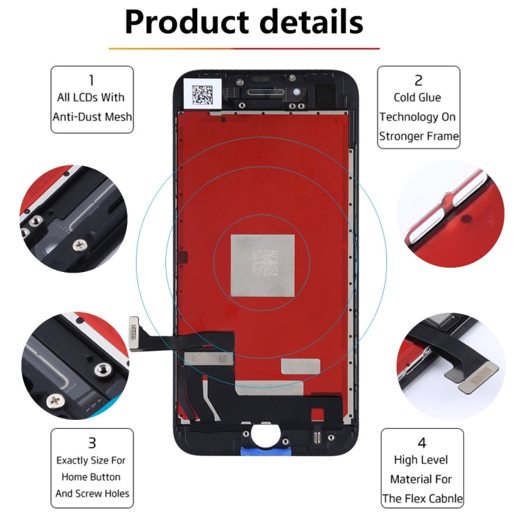 Original LCD Screen for iPhone 8, i8 Original White, i8 Original Black