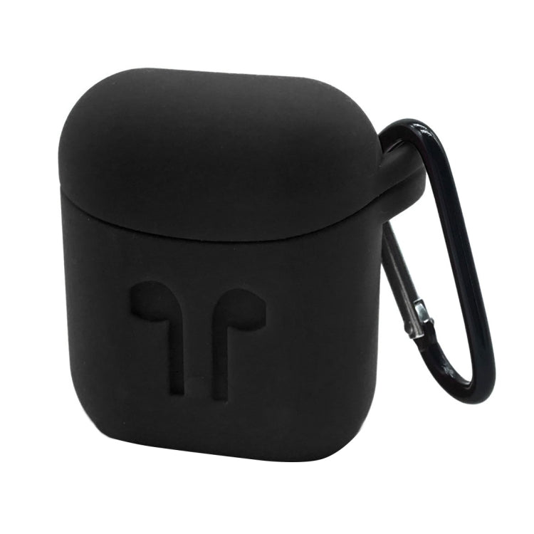 Tragbare kabellose Bluetooth-Kopfhörer Silikon-Schutzhülle Anti-Verlust-sturzfest Aufbewahrungstasche mit Haken für Apple AirPods 1/2
