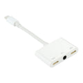 8-Pin-Stecker auf Dual-8-Pin-Buchse & 3,5-mm-Klinkenbuchse Audio-Adapter