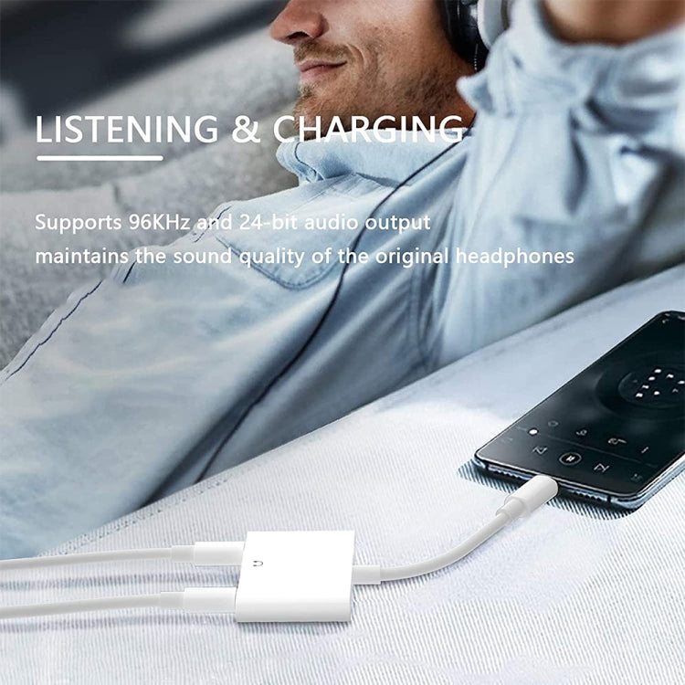 8-Pin-Stecker auf Dual-8-Pin-Buchse & 3,5-mm-Klinkenbuchse Audio-Adapter