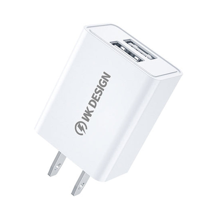 WK WP-U119 10W Dual USB Ports Travel Charger Power Adapter, US Plug, WP-U119 US Plug