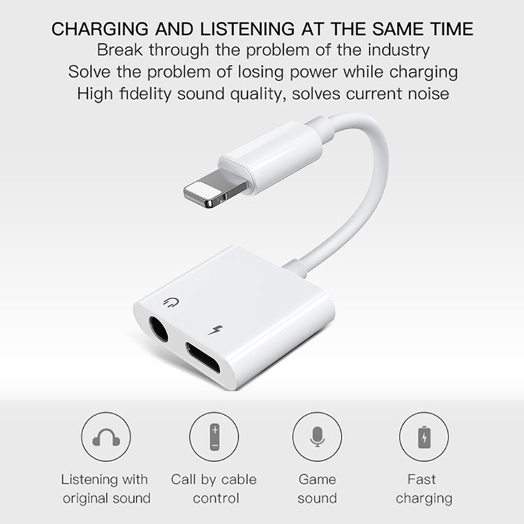 JOYROOM S-Y104 Ben Series Apple Dual Lightning Adapter, Länge: 1,2 m