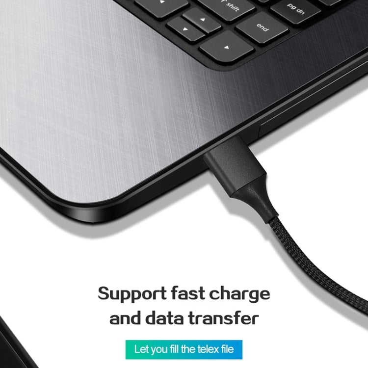 M11 3-in-1 3A USB-auf-8-Pin + Micro-USB + USB-C / Typ-C Nylon geflochtenes magnetisches Datenkabel, Kabellänge: 1m, 8 Pin + Micro USB + USB-C / Typ-C