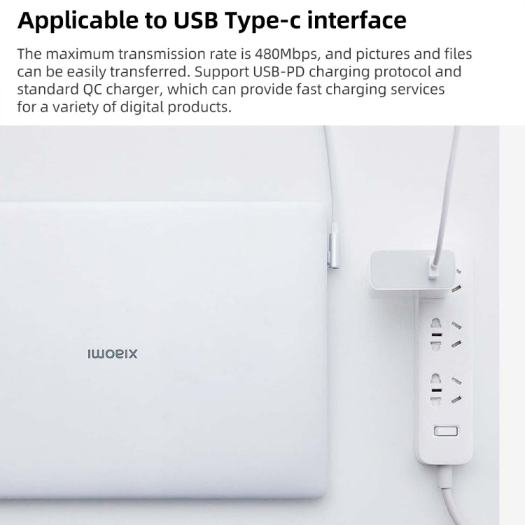 Original Xiaomi 6A USB to USB-C / Type-C 90 Degree Elbow Fast Charging Data Cable, Length: 1.5m, 6A, Length: 1.5m