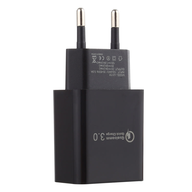 LZ-706 QC3.0 Einzelner USB-Reiseadapter, EU-Stecker