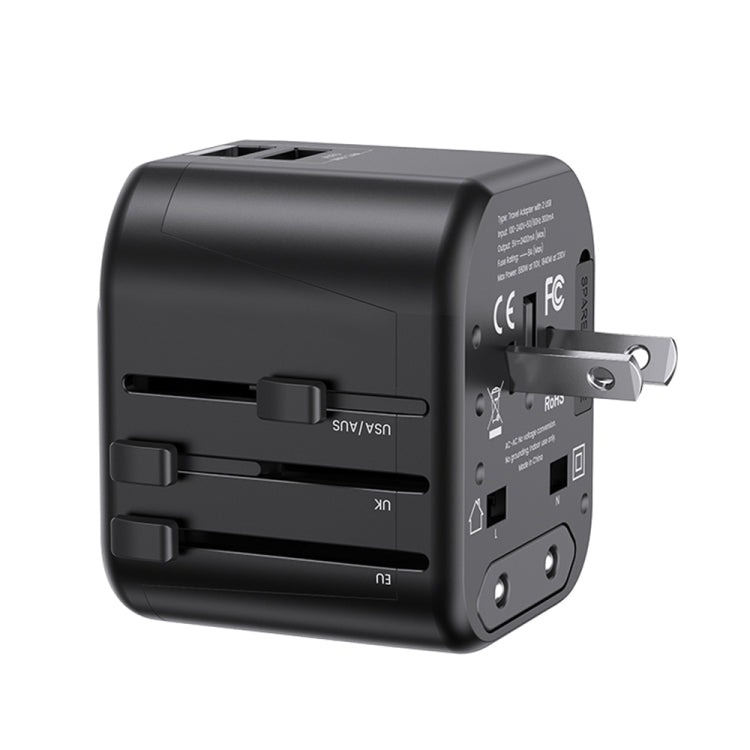 USAMS US-CC173 T55 12W Universal-Reiseladegerät mit Mehrfachstecker, US-CC173 T55