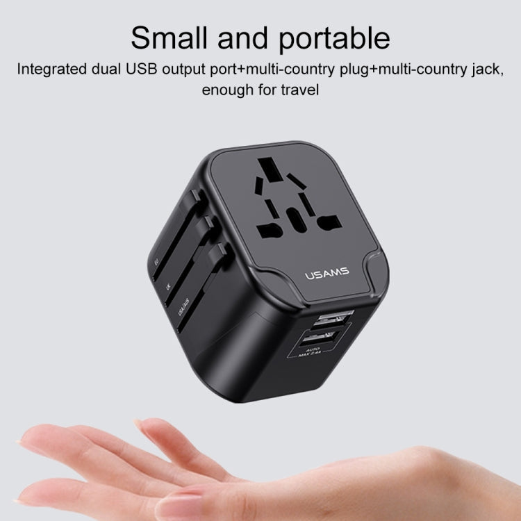 USAMS US-CC173 T55 12W Universal-Reiseladegerät mit Mehrfachstecker, US-CC173 T55