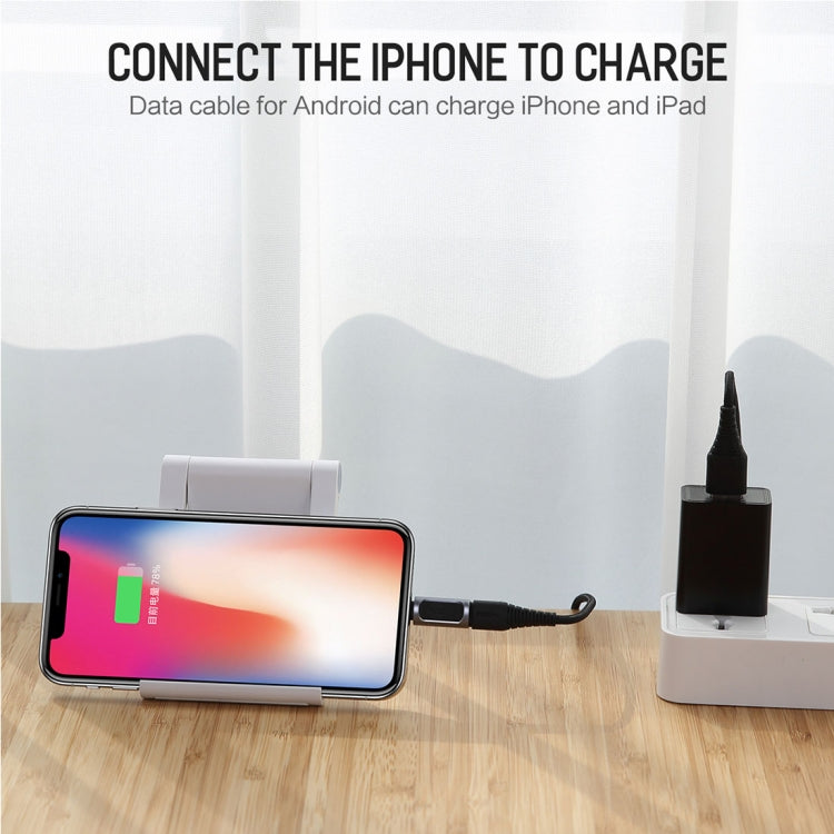 ROCK 2.1A Tragbarer USB-C/Typ-C auf 8-Pin Audio-Konverter Kopfhöreradapter