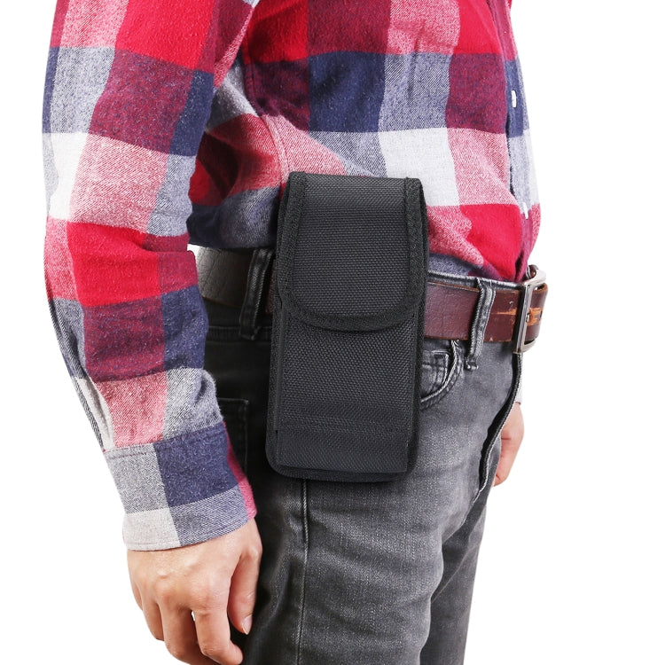 6,3 Zoll universelle vertikale Gürteltasche aus Nylongewebe für iPhone XS Max, Galaxy S10+, Huawei Mate 20
