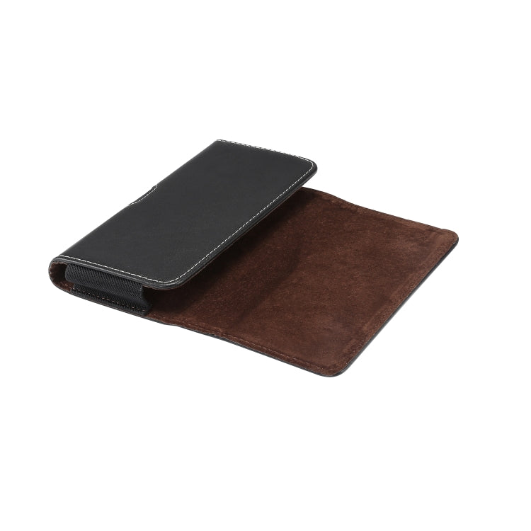 Men Lambskin Texture Multi-functional Universal Mobile Phone Waist Pack Leather Case for 6.0 Inch or Below Smartphones, For 6.0 Inch