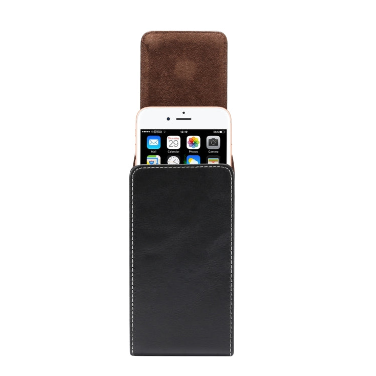 6,0-Zoll universelle vertikale Gürteltasche mit Lammfell-Textur für iPhone XS Max, Galaxy S10+, Huawei P30 Pro