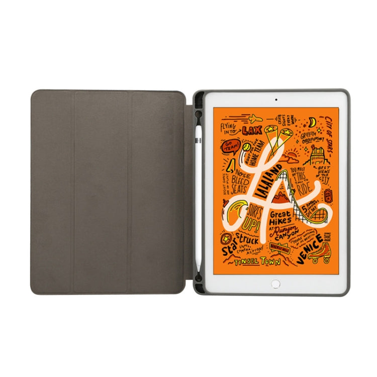 Lederhülle mit Marmor-Texturmuster und Horizontal-Klappfunktion für iPad Air 2019 10,5 Zoll, mit dreifach faltbarem Ständer & Stiftfach & Sleep-/Wake-up-Funktion, für iPad Air 2019 10,5 Zoll