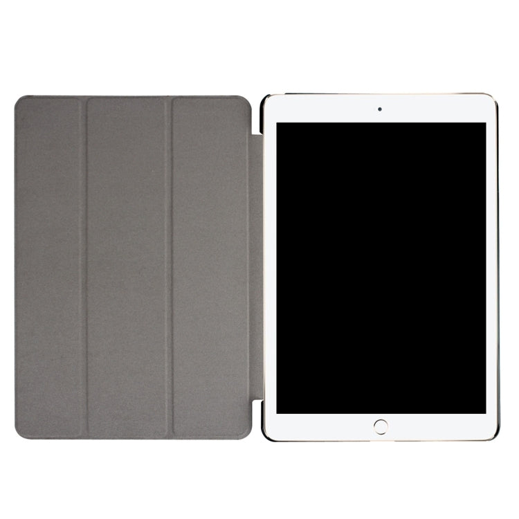 Smart Case mit Litchi-Struktur aus PU für iPad Pro 10,5 Zoll, dreifach faltbar, mit durchsichtiger Rückschale und Stifthalter