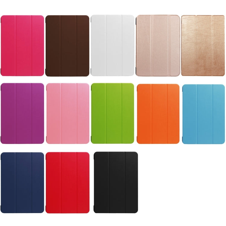 Smart Case mit Litchi-Struktur aus PU für iPad Pro 10,5 Zoll, dreifach faltbar, mit durchsichtiger Rückschale und Stifthalter