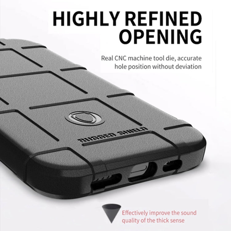 For iPhone 13 Rugged Shield Full Coverage Shockproof TPU Case