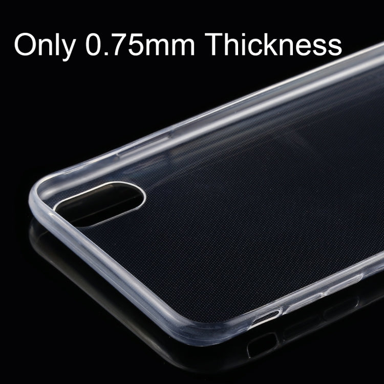 Für iPhone XR TPU ultra-dünne transparente Hülle, für XR (U)