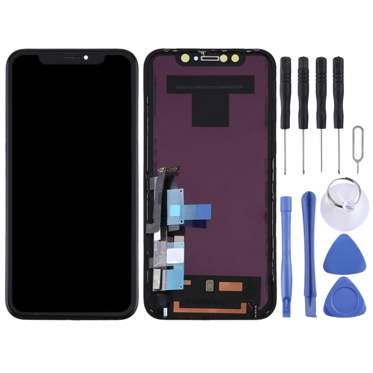 JK TFT LCD-Bildschirm für iPhone XR mit Digitizer Komplett-Einheit (Schwarz)