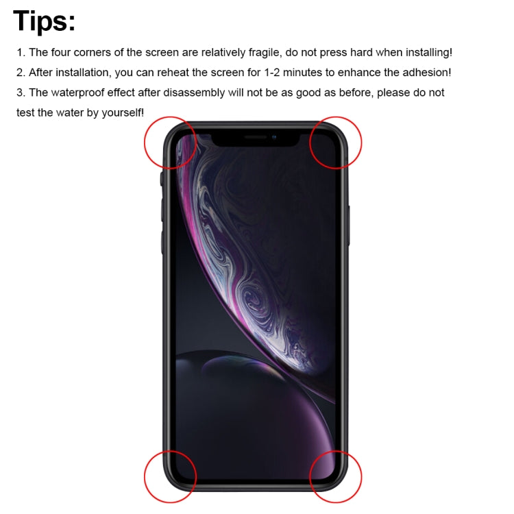 JK TFT LCD-Bildschirm für iPhone XR mit Digitizer Komplett-Einheit (Schwarz)