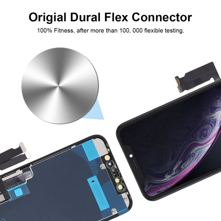 JK TFT LCD-Bildschirm für iPhone XR mit Digitizer Komplett-Einheit (Schwarz)