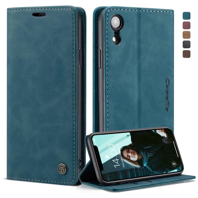 For iPhone XR CaseMe-013 Multifunctional Retro Frosted Horizontal Flip Leather Case with Card Slot & Holder & Wallet, For iPhone XR