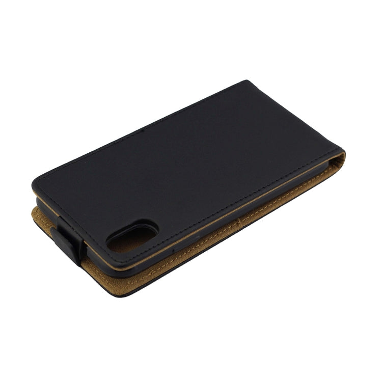 Für iPhone XR Business-Style vertikale Flip-TPU-Lederhülle mit Kartenfach, für XR