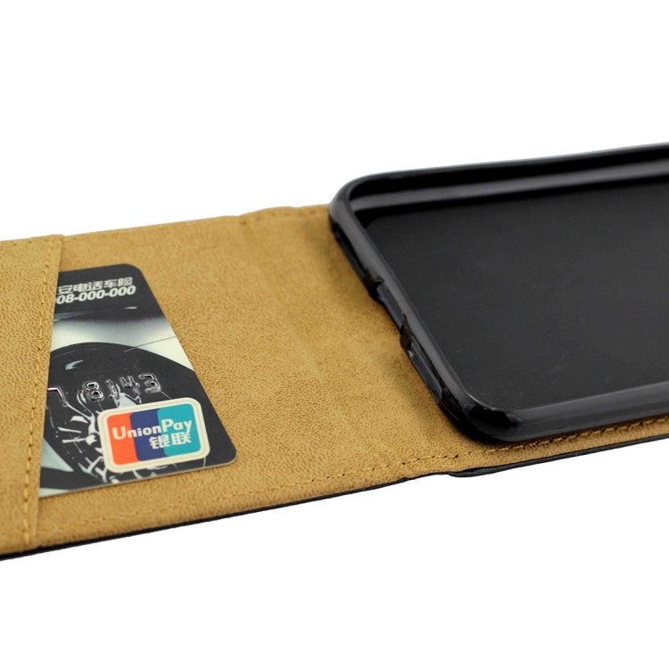 Für iPhone XR Business-Style vertikale Flip-TPU-Lederhülle mit Kartenfach, für XR