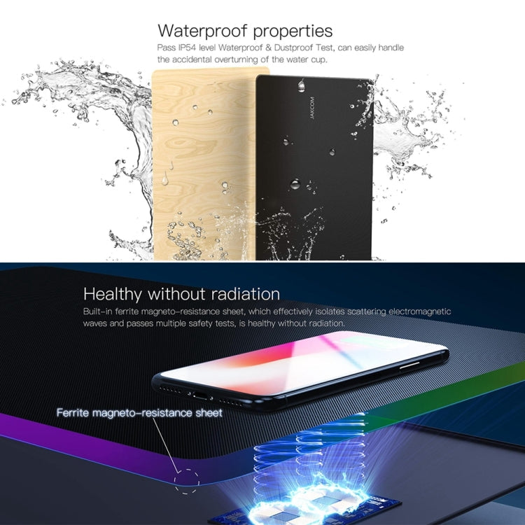 JAKCOM MC2 Wireless Fast Charging Mouse Pad, Support Qi Standard Mobile Phone Charging(Apricot)