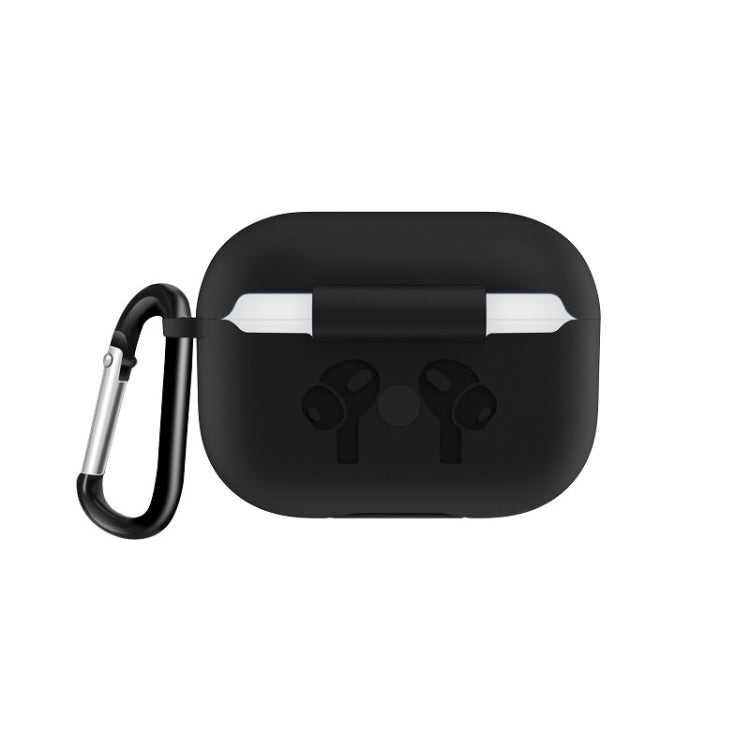 For AirPods Pro Silicone Flip Cover Earphone Protective Case with Anti-drop Buckle, Red, Black, Baby Blue, Coffee, White, Dark Blue, Yellow, Pink, Green, Grey, Light Pink, Watermelon Red, Light Purple, Purple