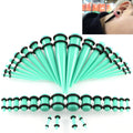 36-tlg. Unisex-Ohrdehnungsset aus Acryl, Ohr-Expander-Zubehör, 14G-00G