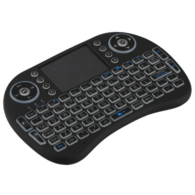 2.4GHz Mini i8 Wireless QWERTY Keyboard with Colorful Backlight & Touchpad & Multimedia Control for PC, Android TV BOX, X-BOX Player, Smartphones