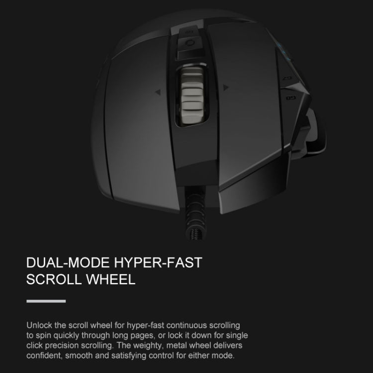 Logitech G502 HERO Wired Gaming Mouse with 11 Buttons, Length: 2.1m