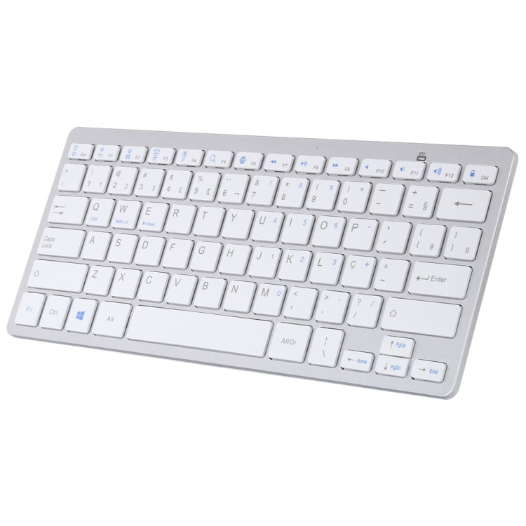 WB-8022 Ultradünne kabellose Bluetooth-Tastatur, portugiesische Tastenbelegung, portugiesische Tastenbelegung