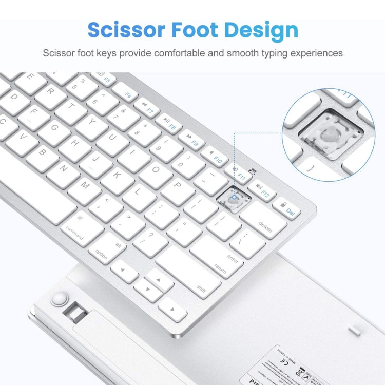 WB-8022 Ultradünne kabellose Bluetooth-Tastatur, portugiesische Tastenbelegung, portugiesische Tastenbelegung