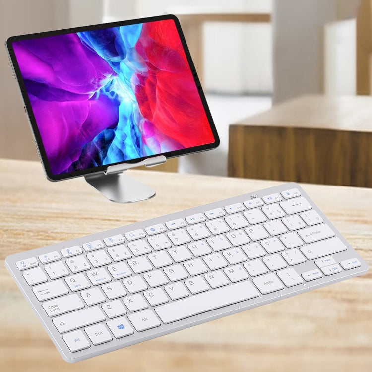 WB-8022 Ultradünne kabellose Bluetooth-Tastatur, portugiesische Tastenbelegung, portugiesische Tastenbelegung