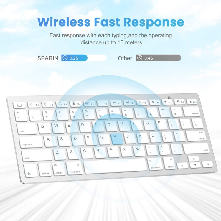 WB-8022 Ultradünne kabellose Bluetooth-Tastatur, portugiesische Tastenbelegung, portugiesische Tastenbelegung