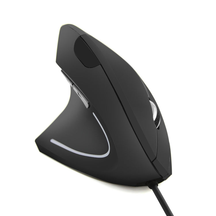 CM0093 Wired Version 2.4GHz Three-button Vertical Mouse for Left-hand, Resolution: 1000DPI / 1200DPI / 1600DPI, Cable Length：1.7m, Wired Version