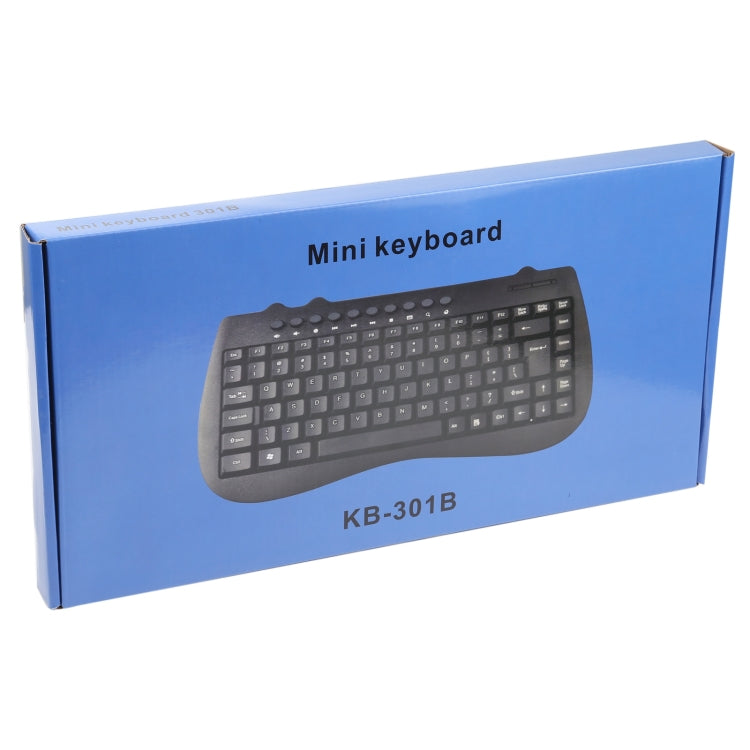 KB-301B Multimedia Notebook Mini Wired Keyboard, Cangjie Version (Black)