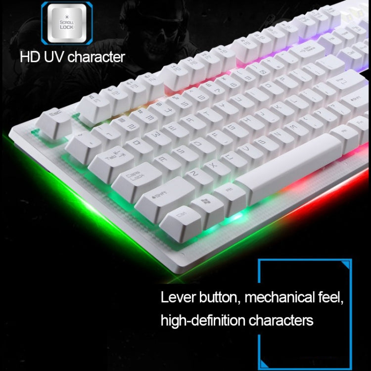 ZGB G20 104 Tasten USB-kabelgebundene mechanische Gaming-Tastatur mit Hintergrundbeleuchtung