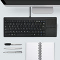 MC-818 82 Keys Touch-pad Ultra-thin Wired Computer Keyboard