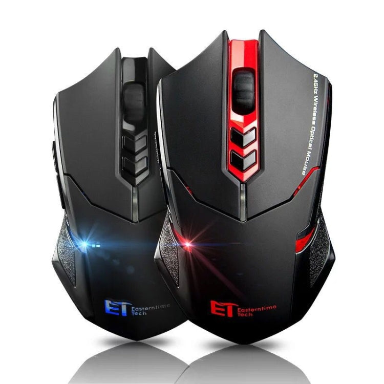 ET X-08 7-Tasten 2400DPI 2,4G kabellose, lautlose Gaming-Maus mit USB-Empfänger & bunter Hintergrundbeleuchtung
