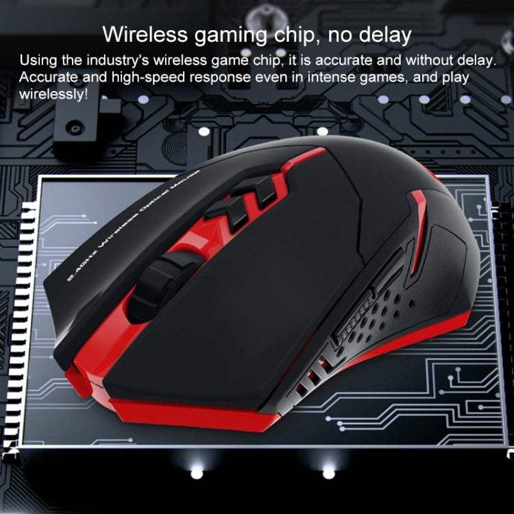 ET X-08 7-Tasten 2400DPI 2,4G kabellose, lautlose Gaming-Maus mit USB-Empfänger & bunter Hintergrundbeleuchtung