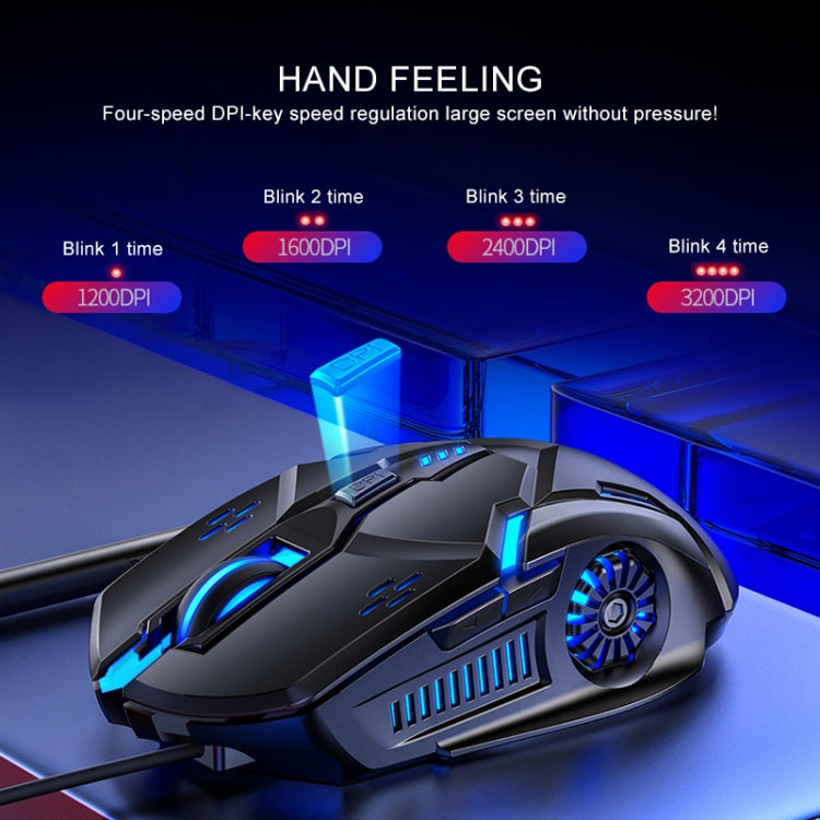 YINDIAO G5 3200DPI 4-Modi einstellbare kabelgebundene 6-Tasten RGB-Gaming-Maus, G5 Weiß, G5 Schwarz